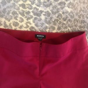 WORTH red dress pants wool size 4